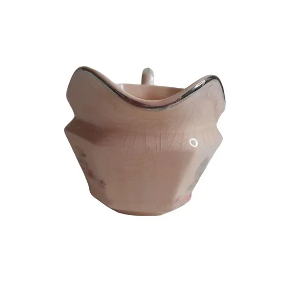 Alice Annglow 1931 Vtg Shabby Cottage Chic rose floral Creamer & Sugar Bowl - Picture 9 of 12